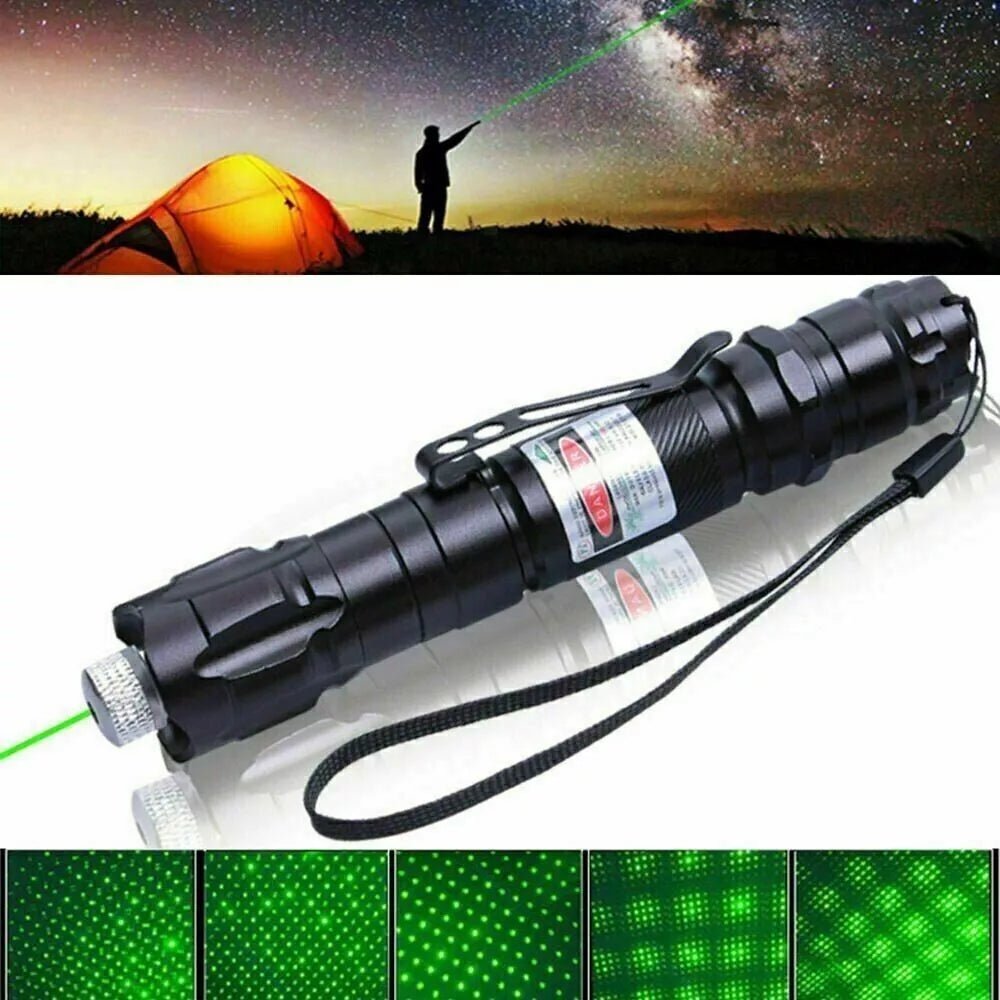Puntero Láser Verde de Alta Potencia Recargable por USB Herramienta de Largo Alcance | Lersk