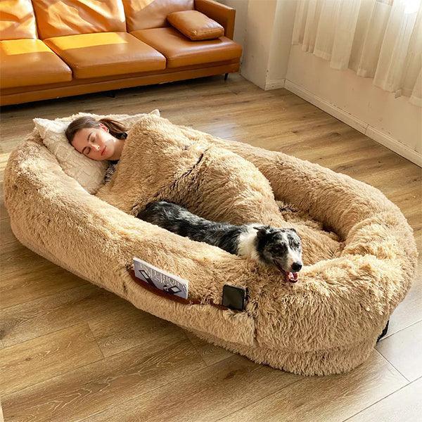 PawMingle Duo Lounge-seng til fælles hundekosessioner | Lersk
