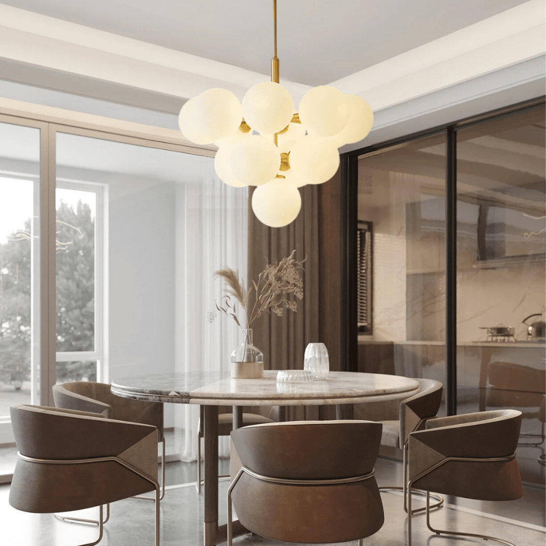 Závěsné LED svítidlo Novara Five-Head Iron pro moderní interiéry | Lersk