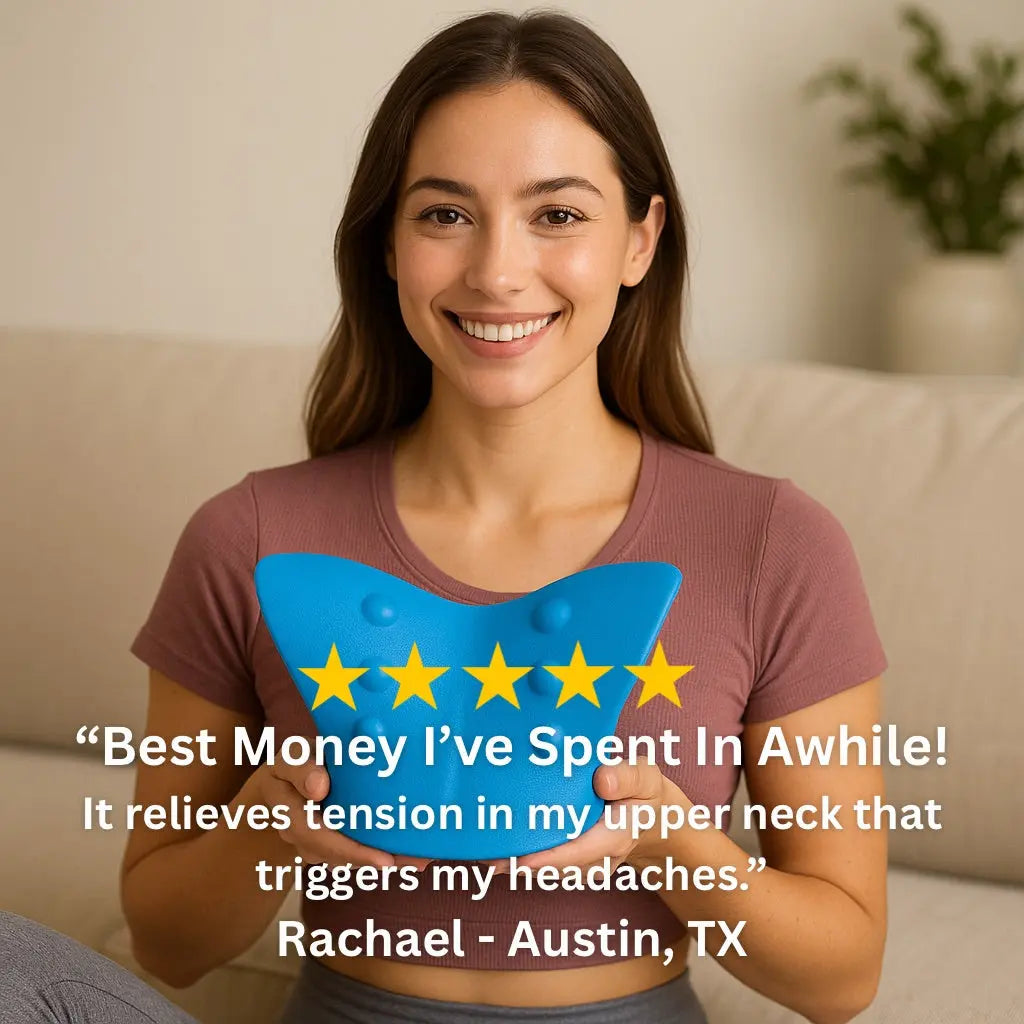 Cervical Stretch Pillow for Neck Tension Relief & Posture Support | Lersk