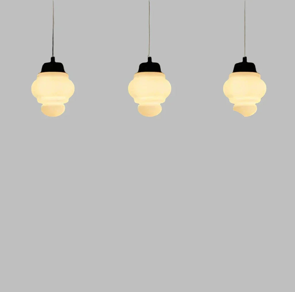 Suspension géométrique AstraLume en verre dépoli | Lersk