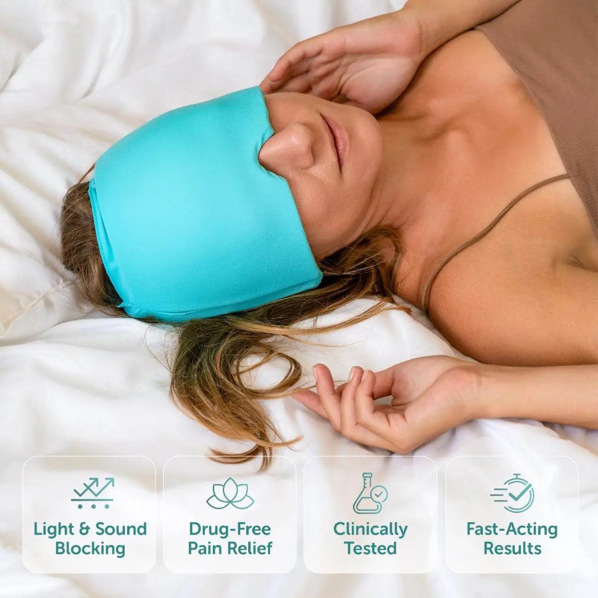 360° Cooling Gel Relief Cap for Headaches, Tension & Migraine Comfort | Lersk