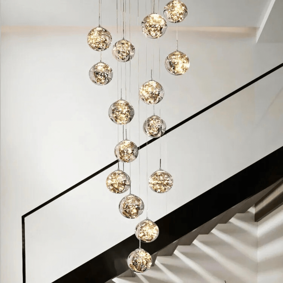 Lustr AstraLumen Glass Orb na schodiště | Lersk