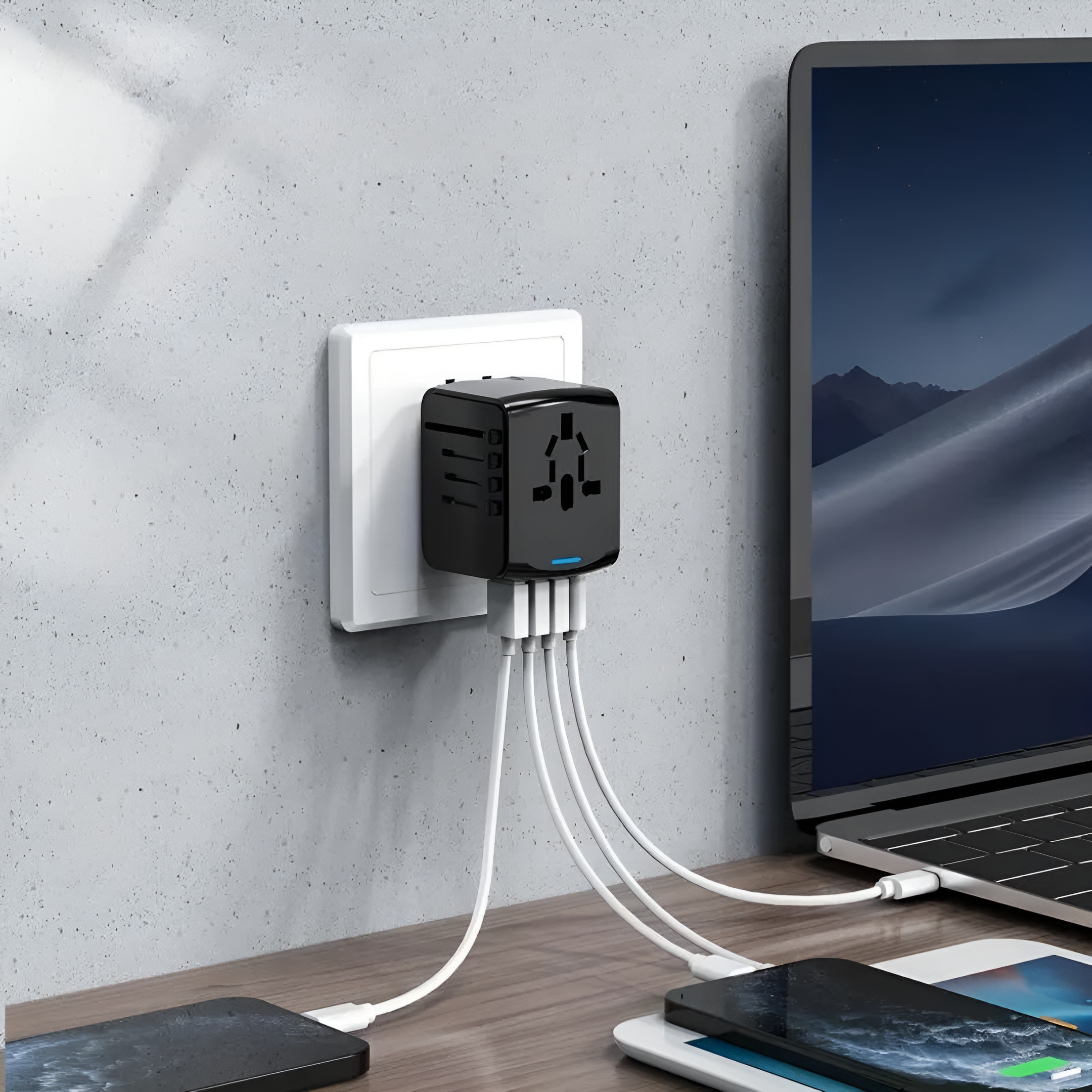 VoyagePro univerzální cestovní adaptér pro více než 150 zemí | Lersk