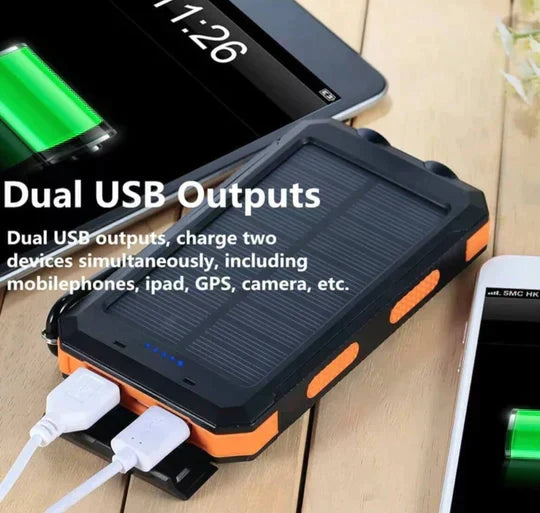 Power Bank Solare LyraCharge 30000mAh Impermeabile IP67 | Lersk