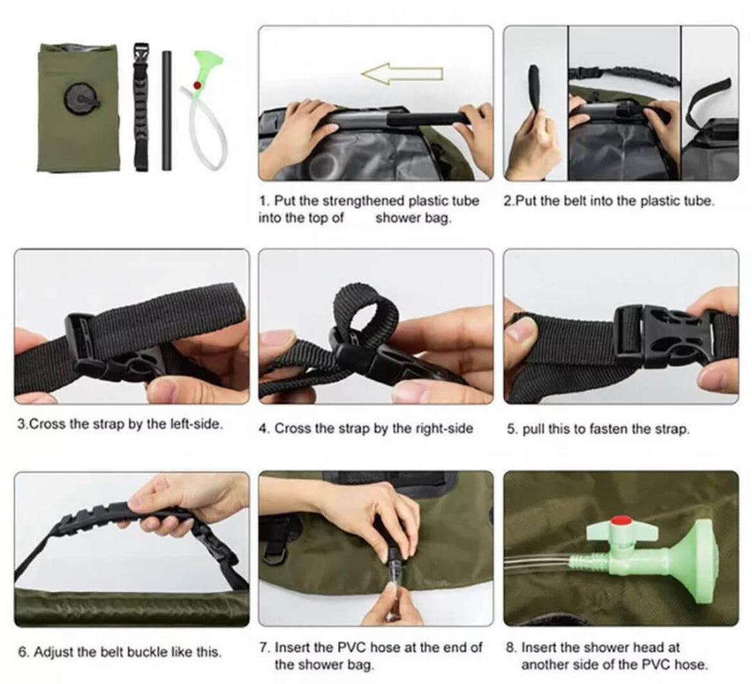 AstraTrail Shower Bag With Removable Hose And Switch | Lersk