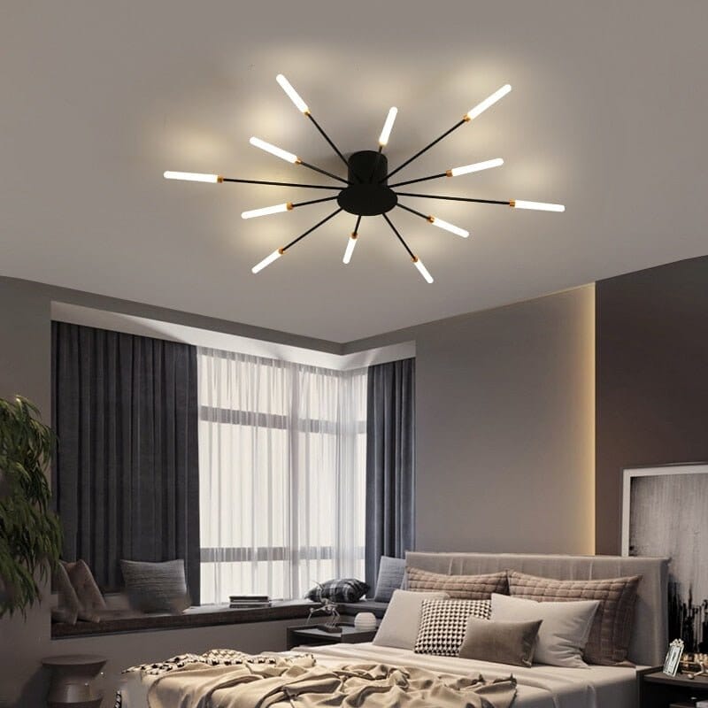 NovaLux Elegant Moderne LED Loftmonteret Spiseværelses Lysekrone | Lersk
