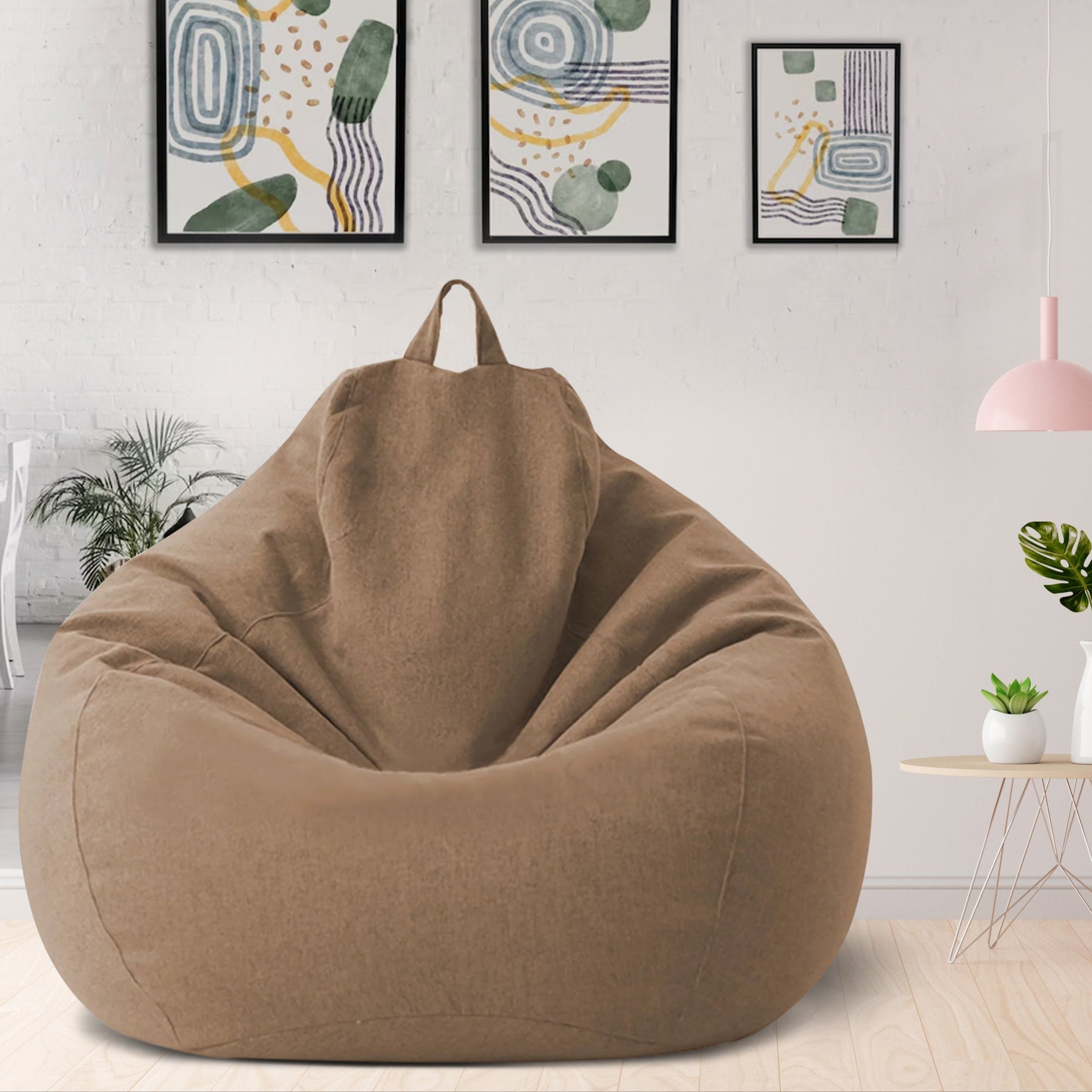 Luxusní lněný sedací vak pro ergonomické a stylové pohodlí v moderní domácnosti | Lersk