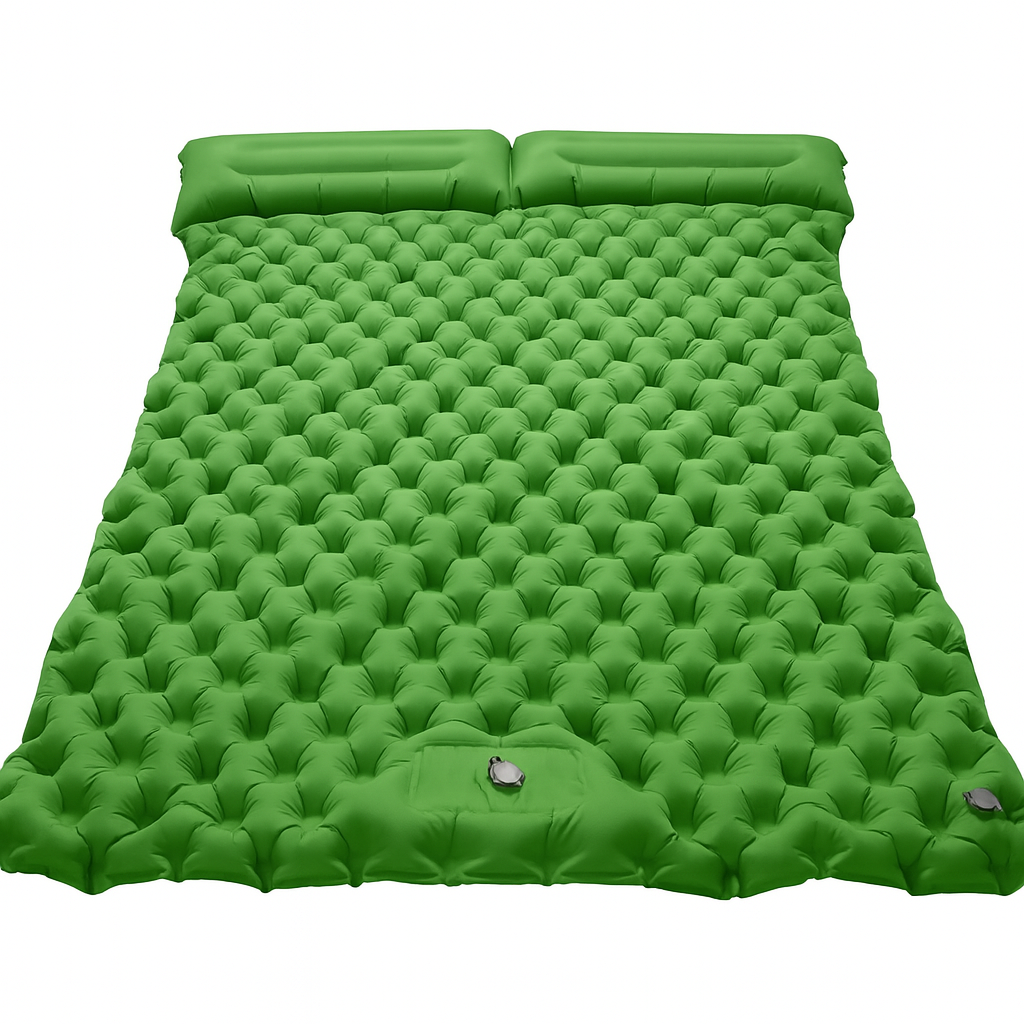 Aufblasbare Luftmatratze für 2 Personen, Outdoor Camping Komfort | Lersk