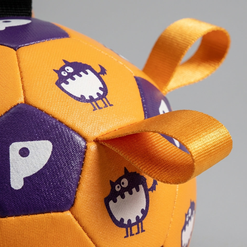 Interactive Dog Ball With Pull Straps, Fetch And Tug Toy, 15cm And 19cm | Lersk