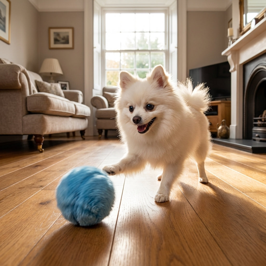 Motion Sensing Interactive Ball Toy For Dogs, Plush TPR, 8 cm | Lersk