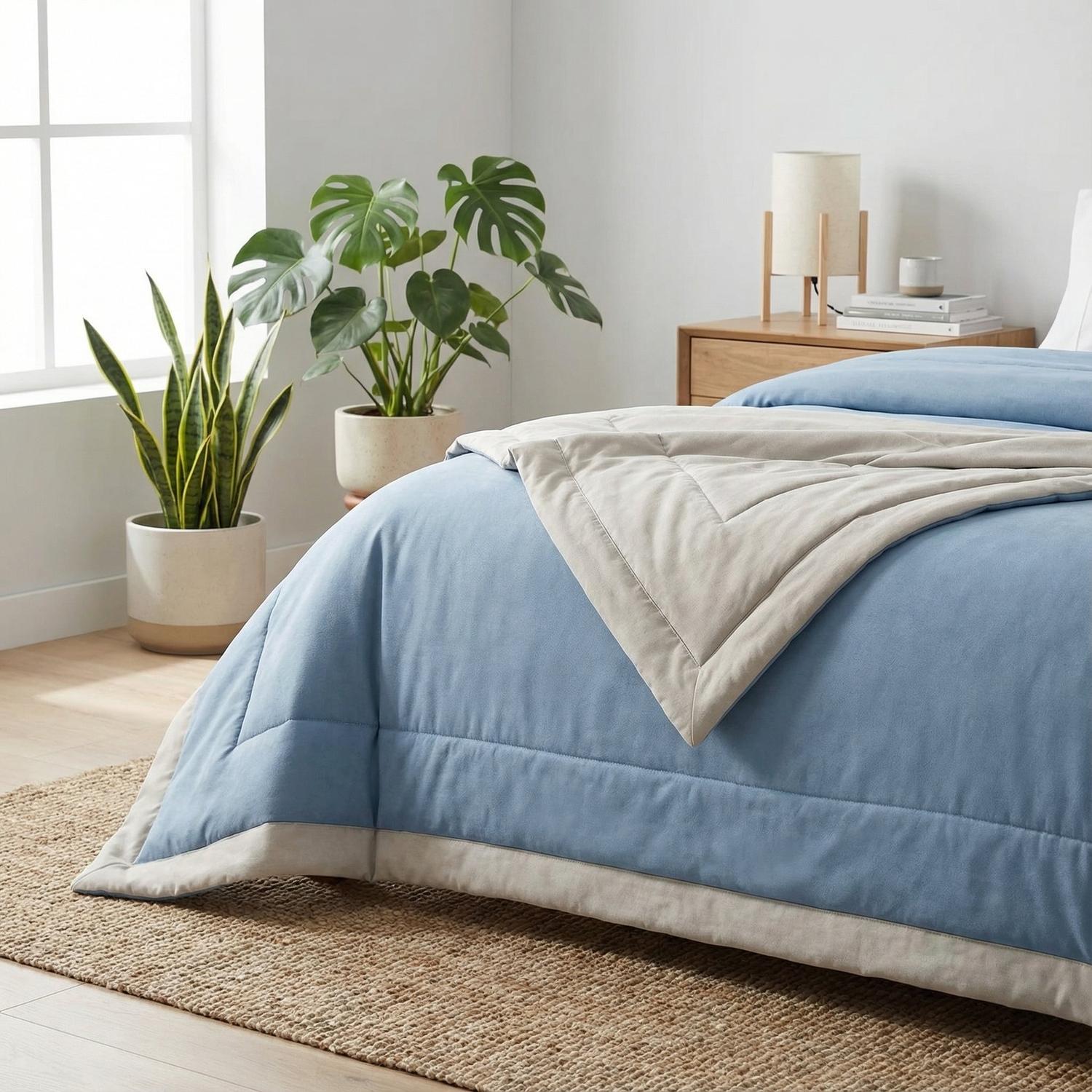 ZenLeaf Summer Quilt Lightweight Polyester Cotton Bedding | Lersk