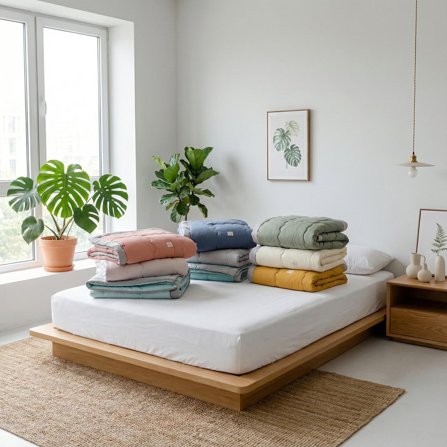 ZenLeaf Summer Quilt Lightweight Polyester Cotton Bedding | Lersk