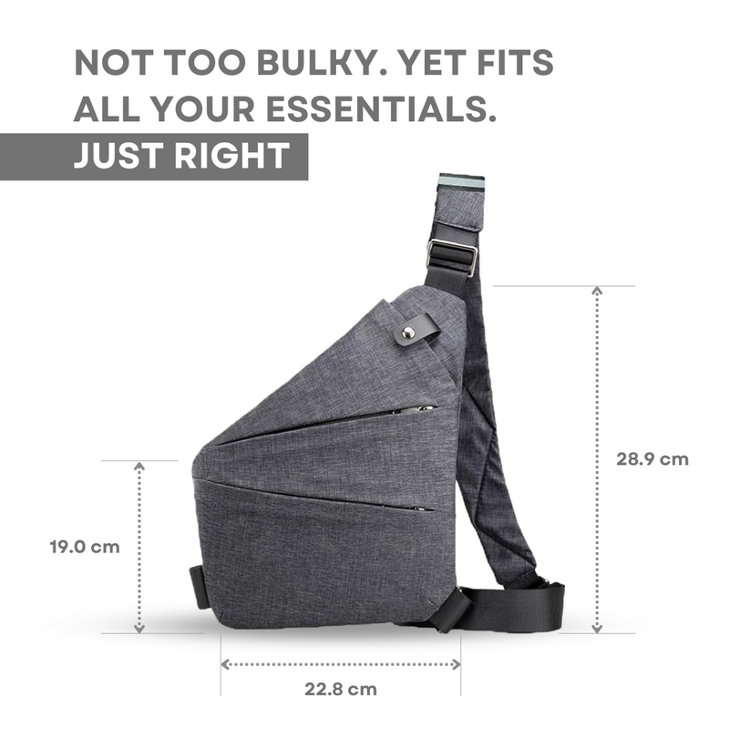 Sac bandoulière ZenGuard pour voyage, léger et sécurisé | Lersk
