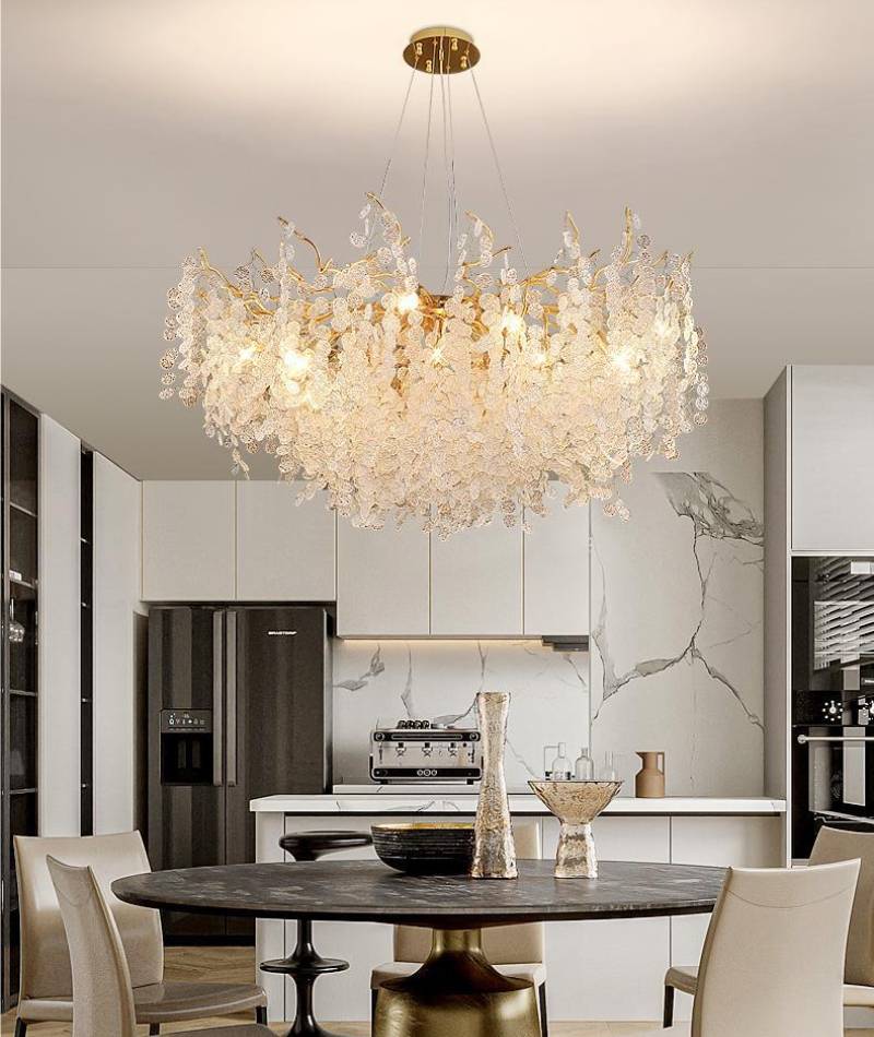 Luxury Crystal Pendant Chandelier For Modern Living Room Lighting | Lersk