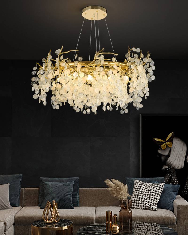 Luxury Crystal Pendant Chandelier For Modern Living Room Lighting | Lersk