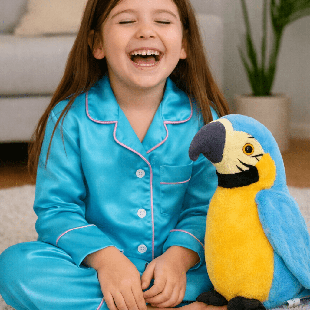 Interactive Talking Parrot Plush Toy For Kids Language Skills | Lersk