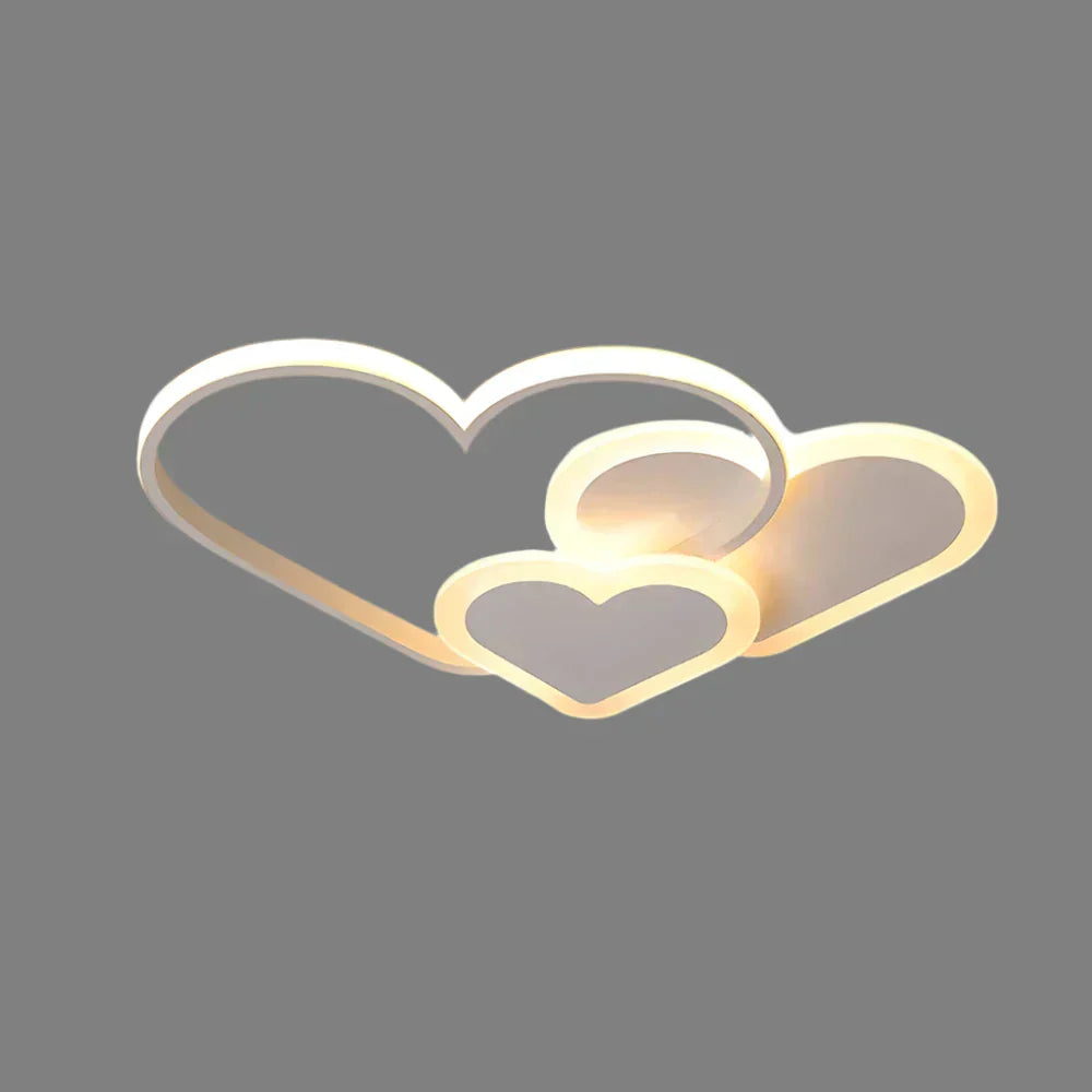 Lampe de plafond lumineuse PetalGlow Soft Heart pour chambres d'enfants | Lersk