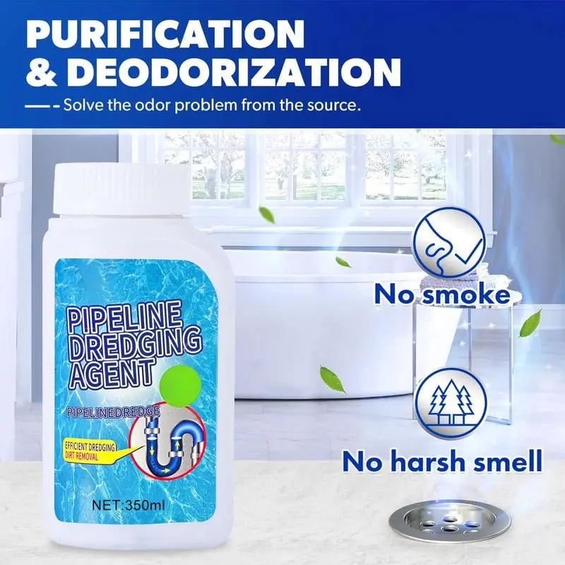 Powerful Drain Cleaner Against Clogs and 99 Percent Germs for Everyday Home Use | Lersk