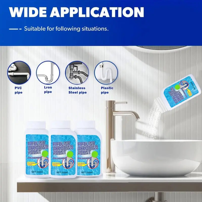 Powerful Drain Cleaner Against Clogs and 99 Percent Germs for Everyday Home Use | Lersk