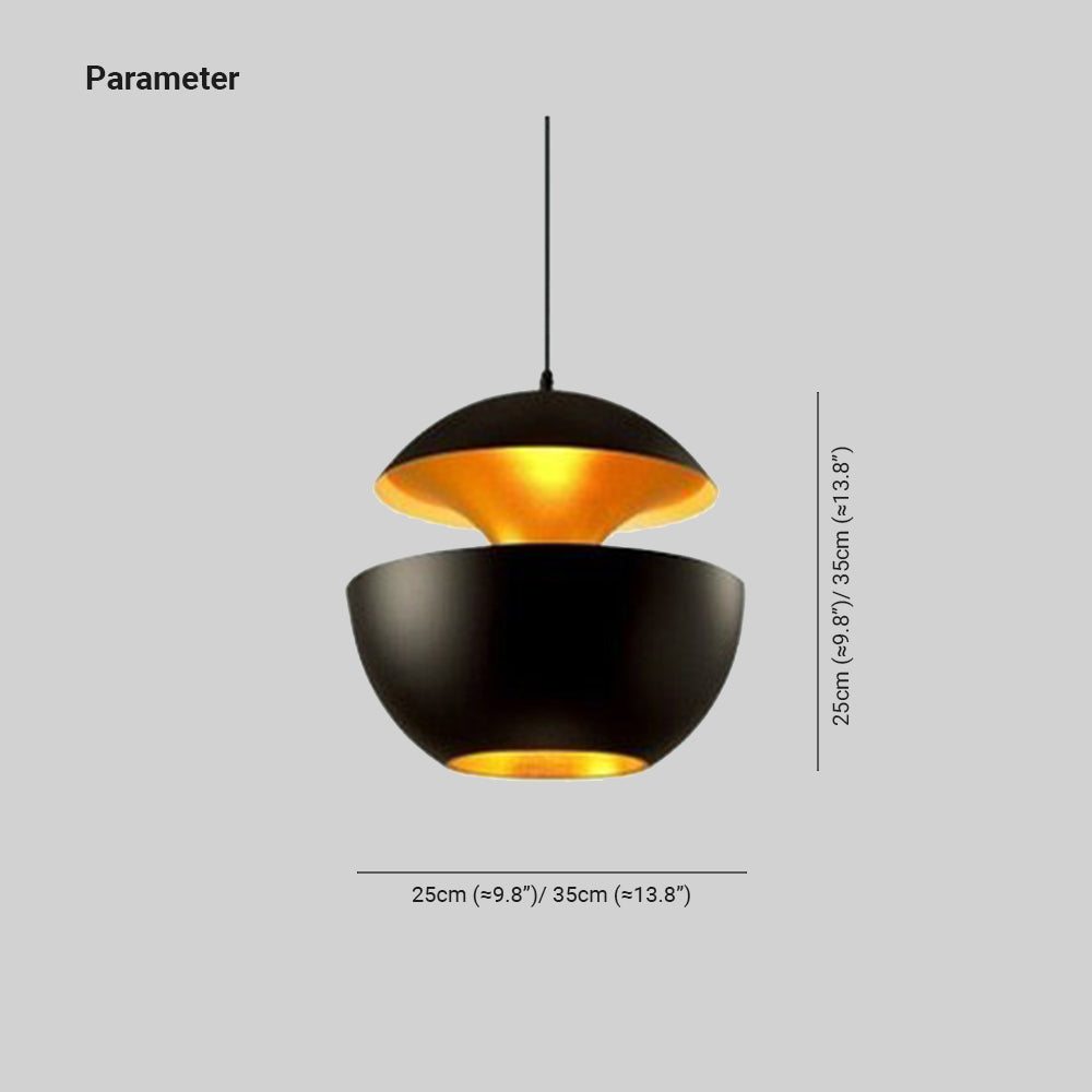 Lampada a sospensione LED Nazifa Modene Design senza tempo in bianco e nero per soggiorni | Lersk