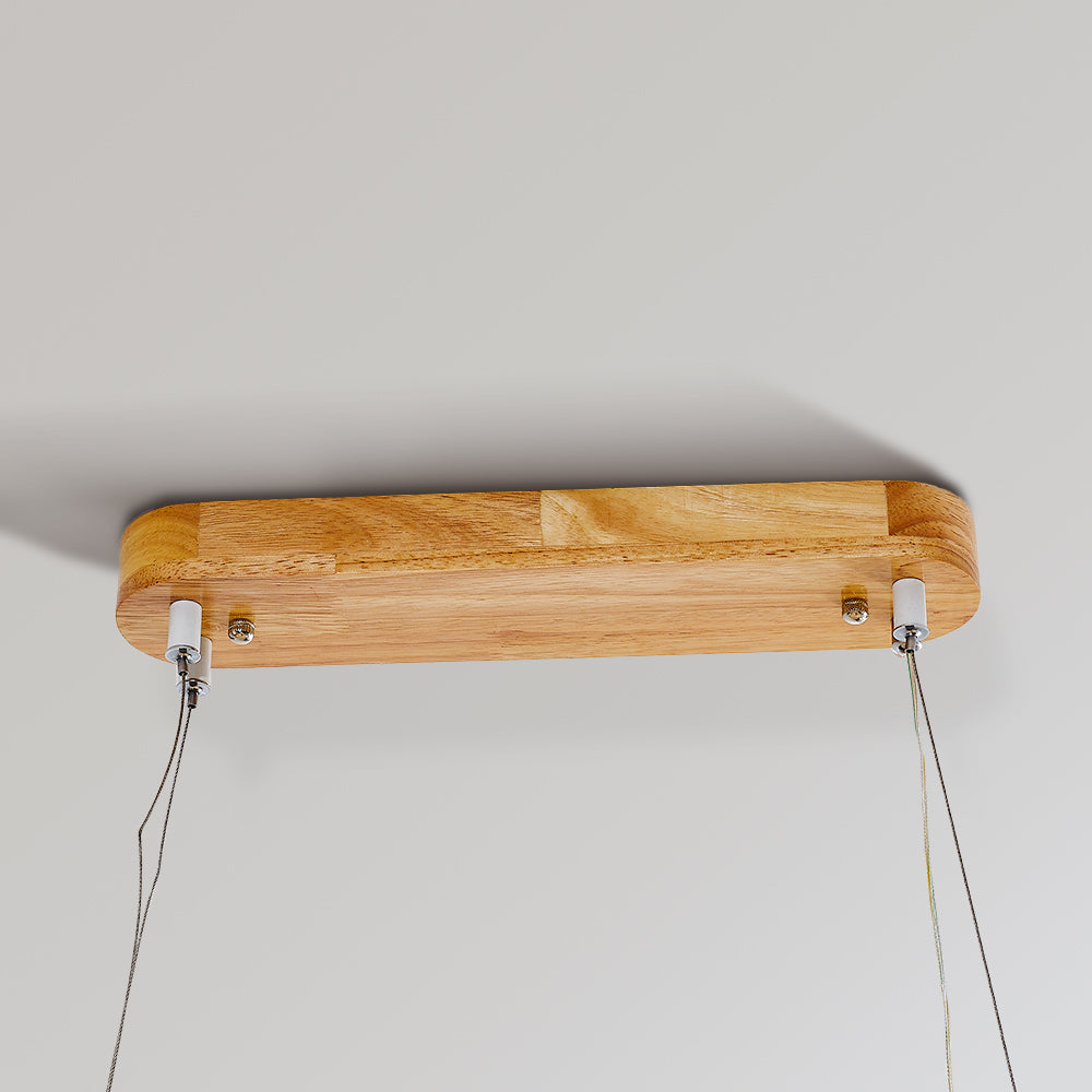 LumaWood Modern Hanging Lamp Metal And Wood With LED | Lersk