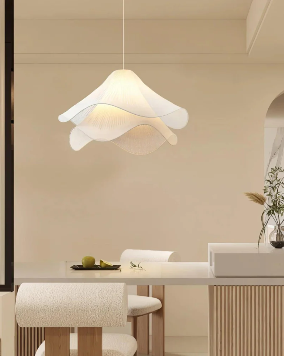 Kirra Petal Layer Pendant Light - Soft Glow Ceiling Fixture | Lersk