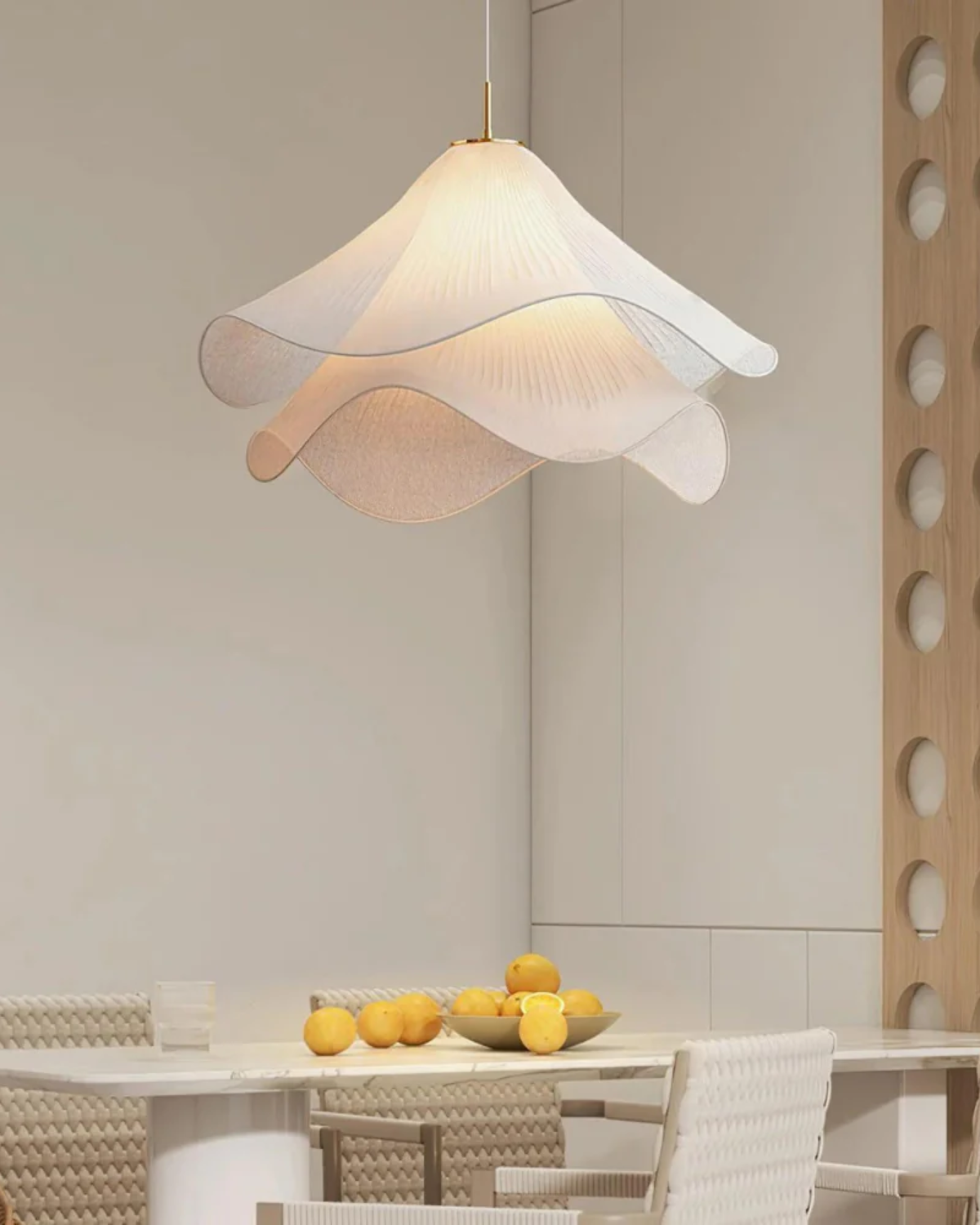 Kirra Petal Layer Pendant Light - Soft Glow Ceiling Fixture | Lersk