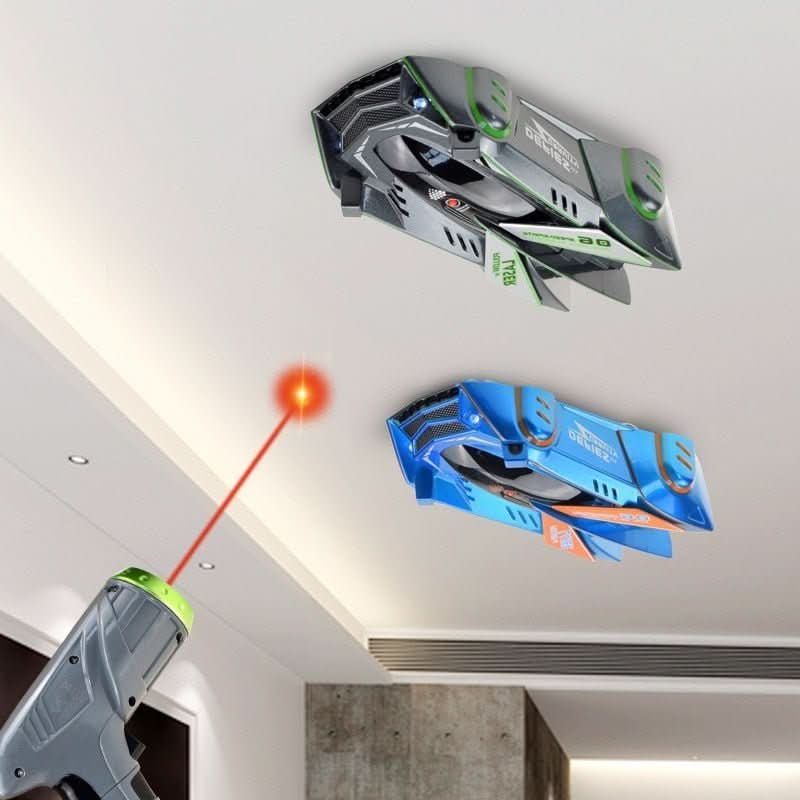 GravityRacer laserstyret vægklatrende fjernstyret bil til børn og indendørs legentusiaster | Lersk
