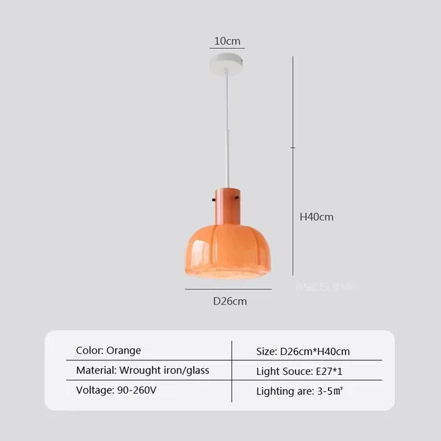 Boreal | LED nordické skleněné závěsné svítidlo | Lersk