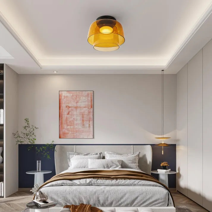 Keiora Nordic glasloftlampe | Middelalderlig charme belysning | Lersk
