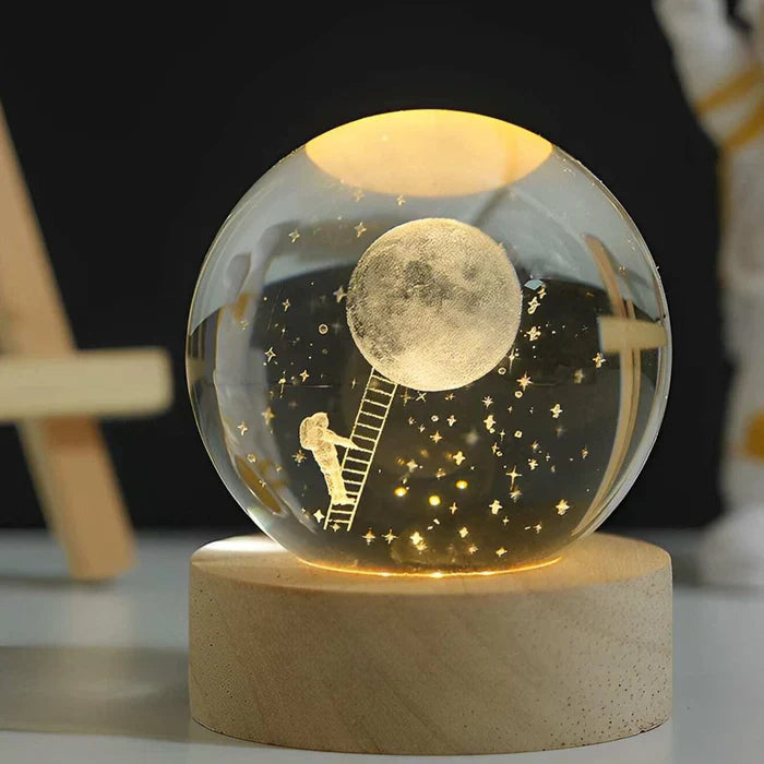 Celestialglow 3D vesmírná světelná koule s realistickými planetárními scénami pro milovníky hvězd | Lersk
