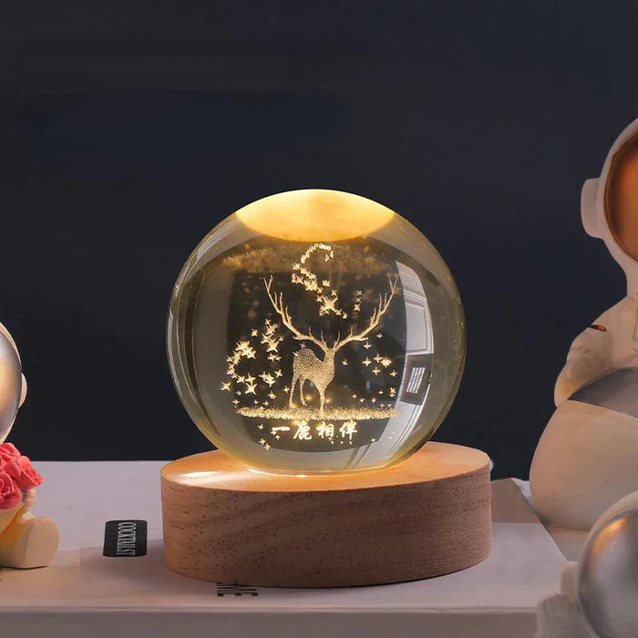Celestialglow 3D vesmírná světelná koule s realistickými planetárními scénami pro milovníky hvězd | Lersk