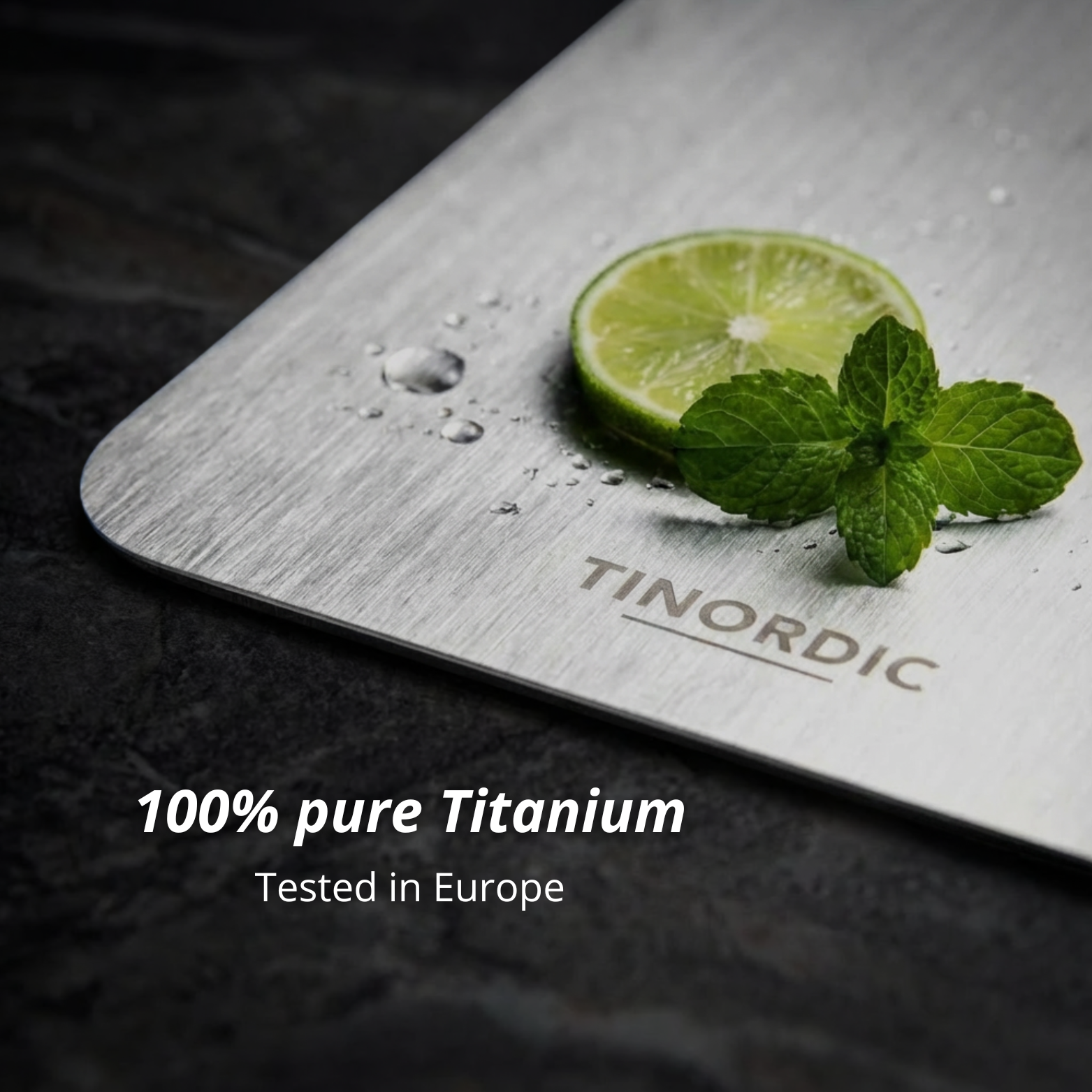 100% Pure Titanium Cutting Board – Antibacterial, Odor-Free & No Microplastics | Lersk