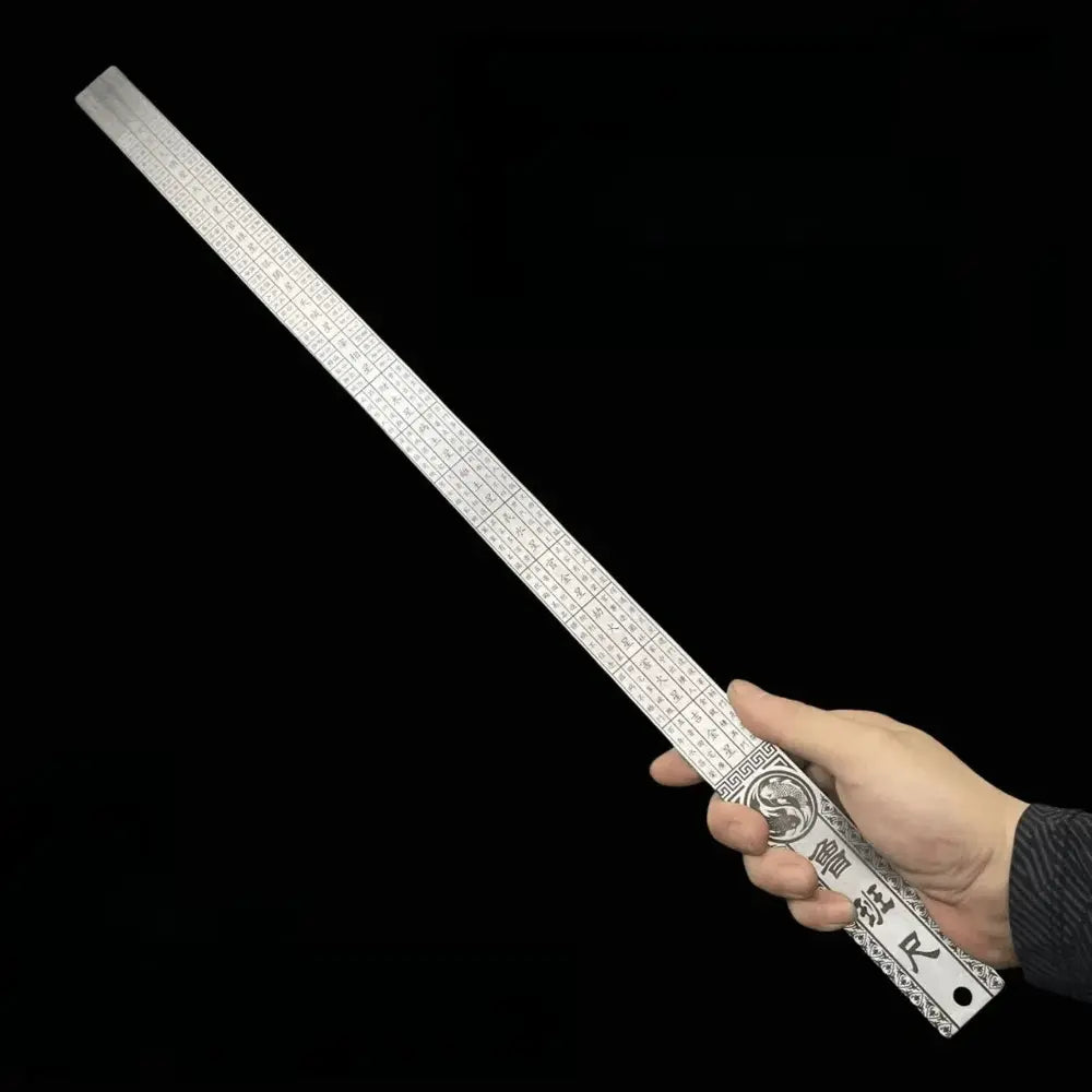 Hardened Steel Ruler With Inch And Centimeter Scales, Non-Slip Grip, Emergency Tool | Lersk