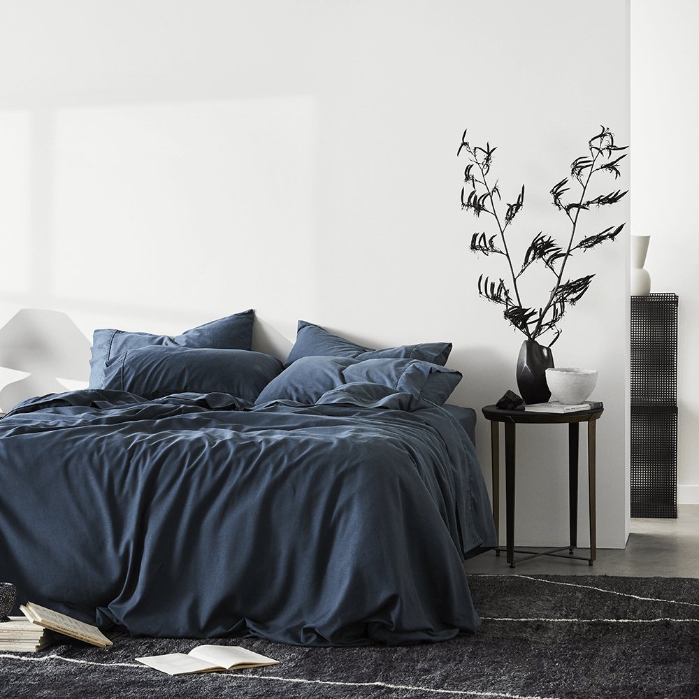 Poszwa na kołdrę Astra Linen+ z mieszanki bambusa i konopi, miękka pościel | Lersk
