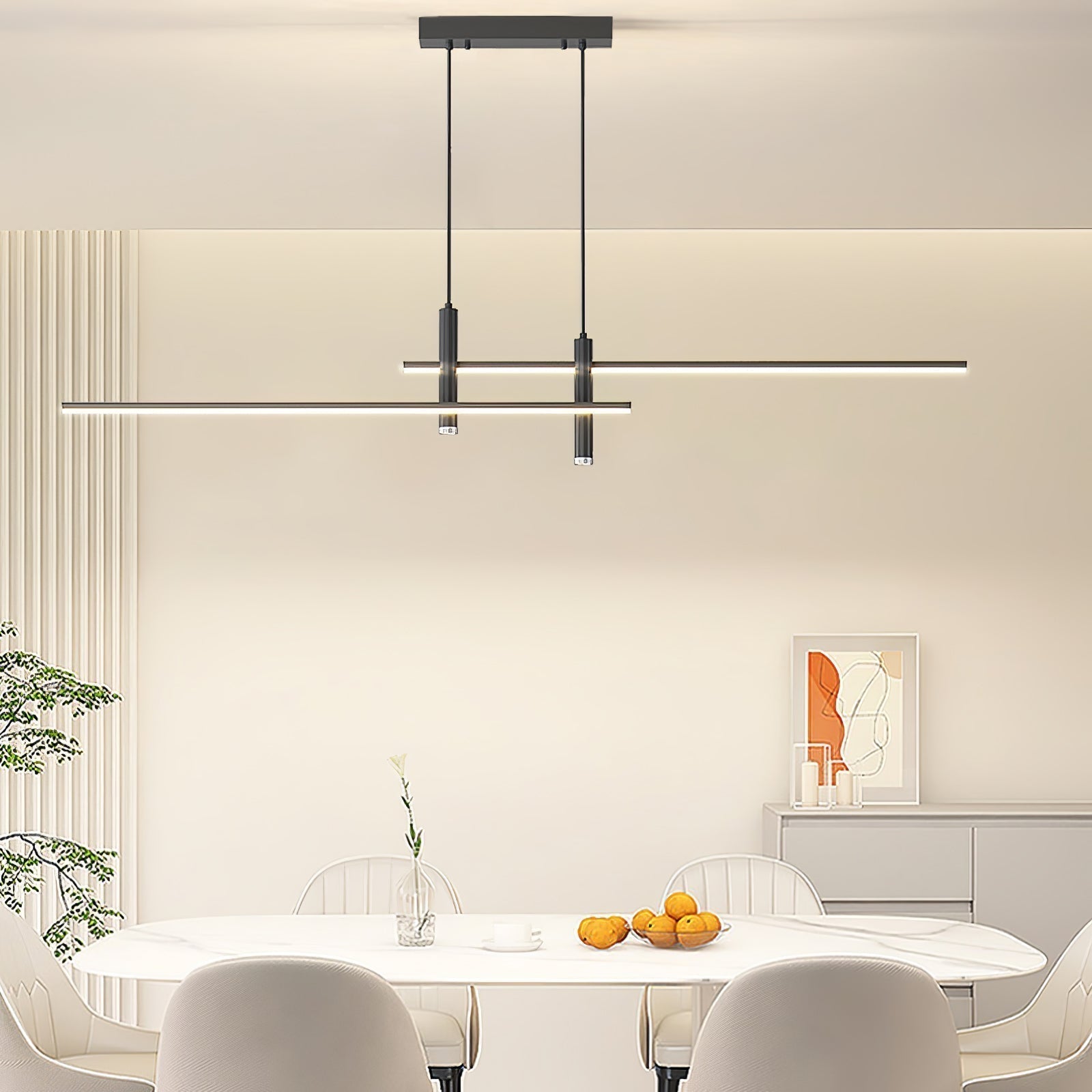 Nexa Linear Pendant Light for Modern Dining Room Lighting | Lersk