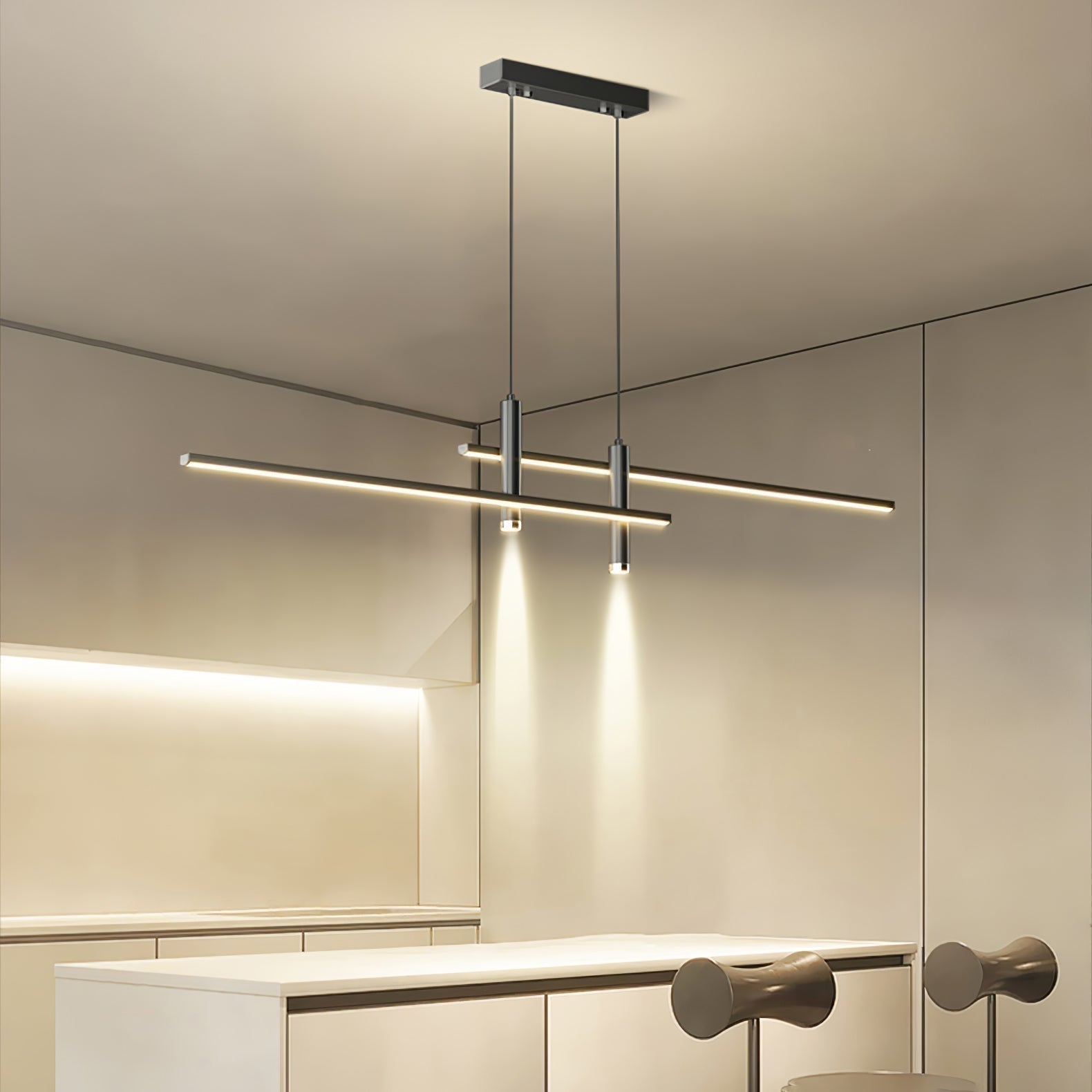 Nexa Linear Pendant Light for Modern Dining Room Lighting | Lersk