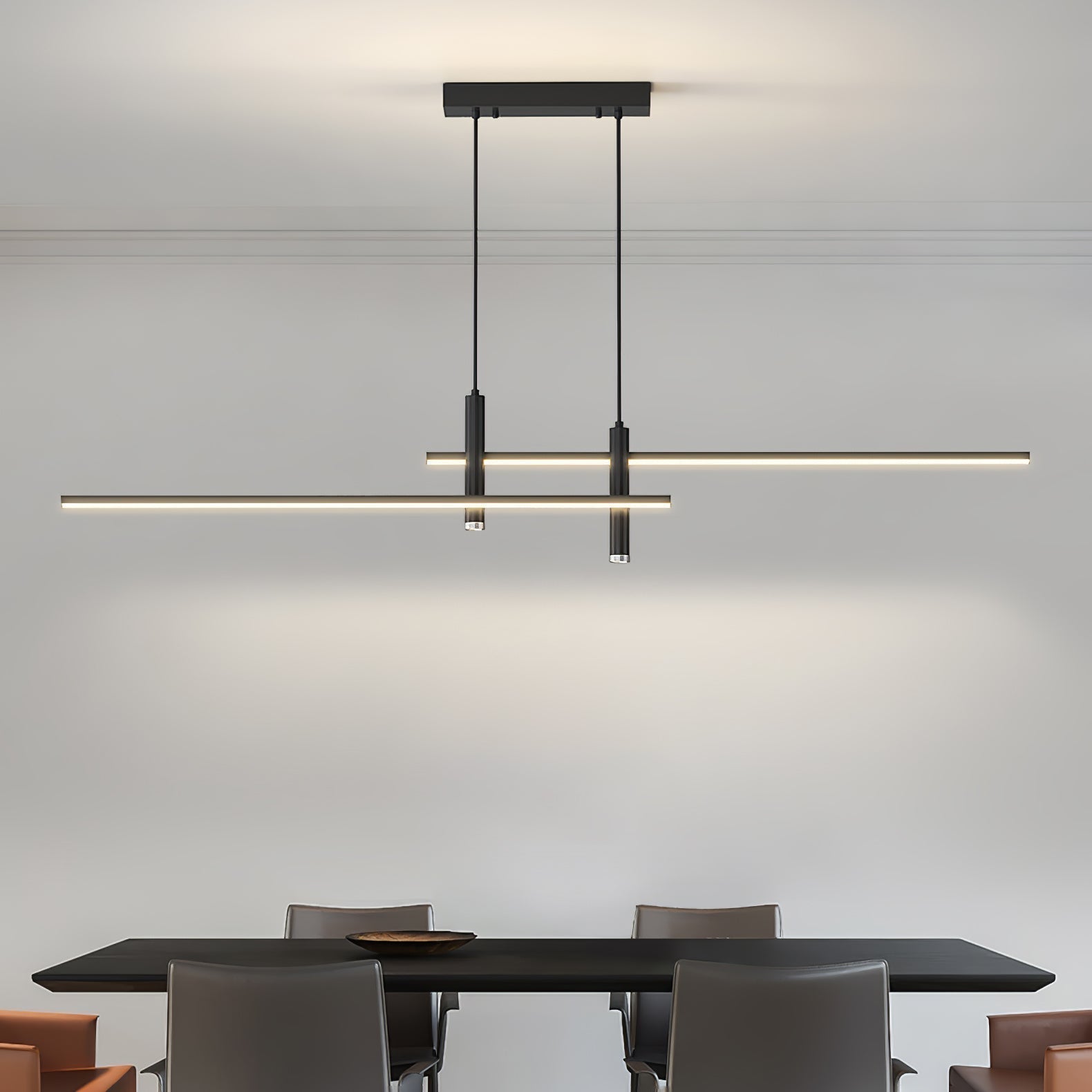 Nexa Linear Pendant Light for Modern Dining Room Lighting | Lersk