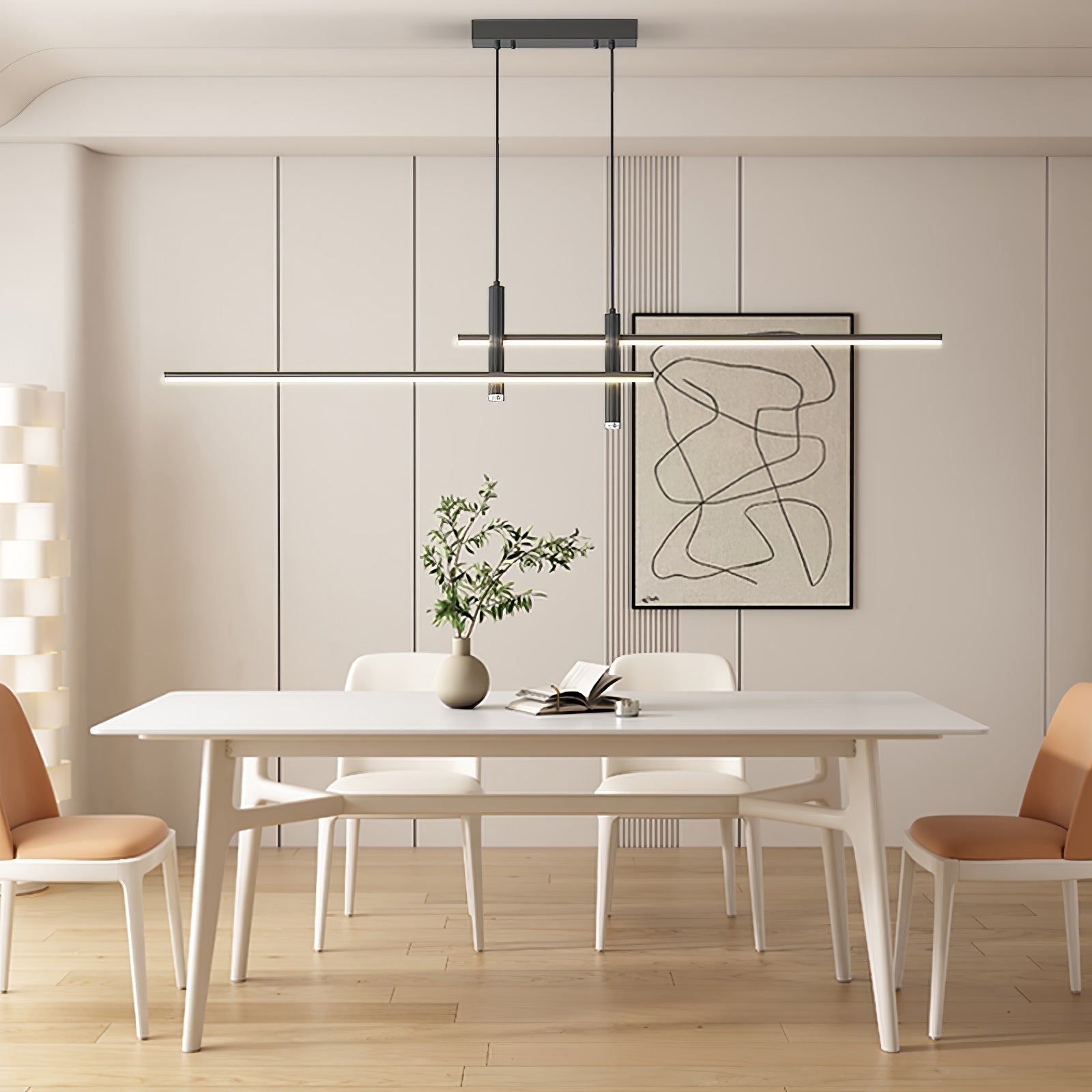 Nexa Linear Pendant Light for Modern Dining Room Lighting | Lersk