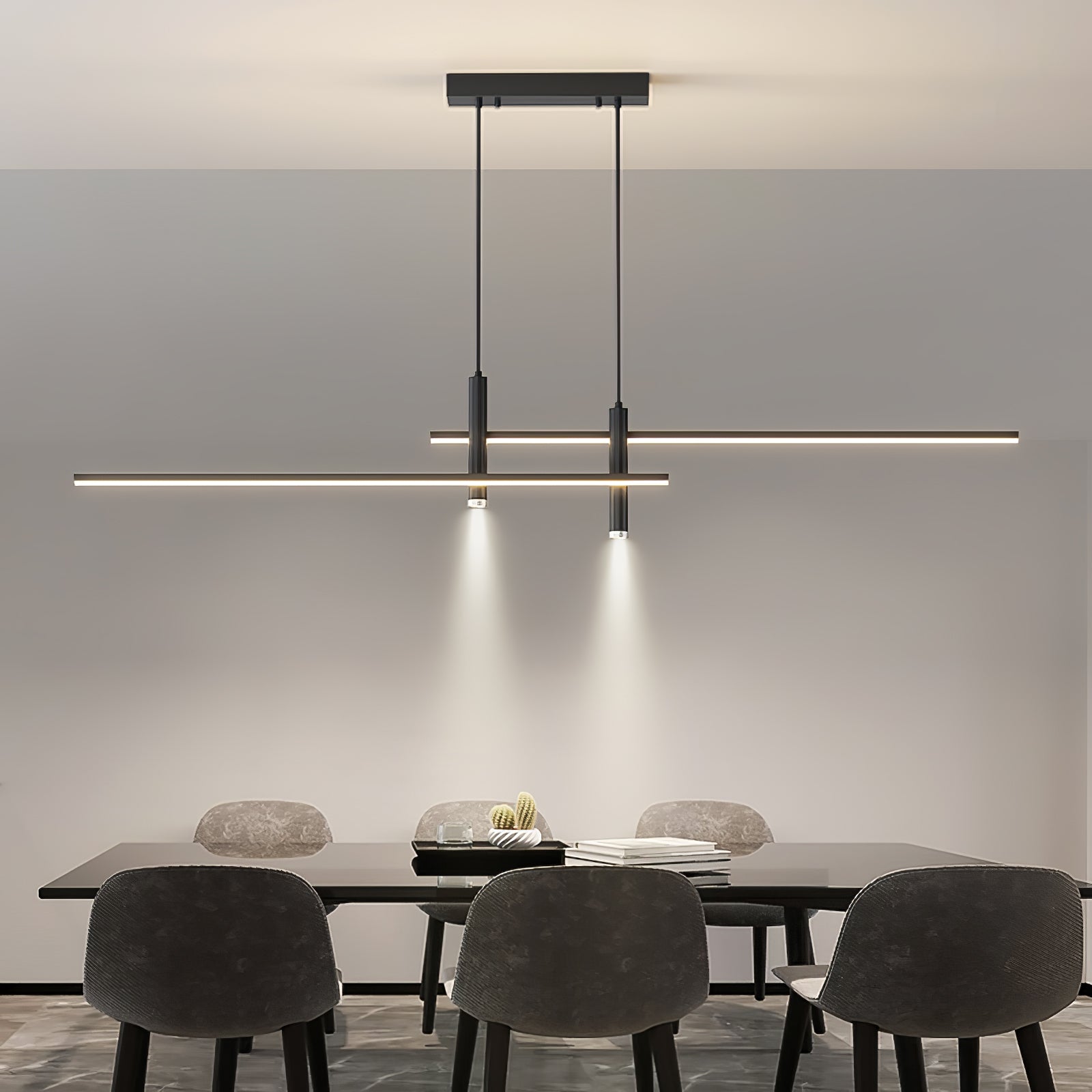 Nexa Linear Pendant Light for Modern Dining Room Lighting | Lersk