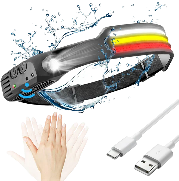 TrailGlow Dobíjecí LED Čelovka pro Běhání a Jízdu na Kole | Lersk