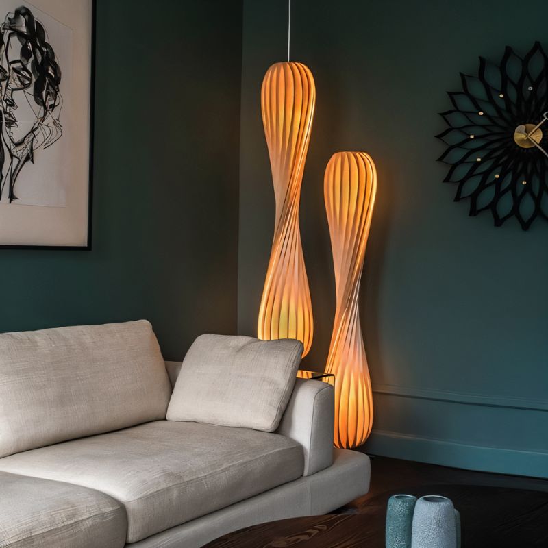 Lumina Twist Gulvlampe Luxe Blødt LED Flimmerfri Glød Til Stuer Og Soveværelser | Lersk
