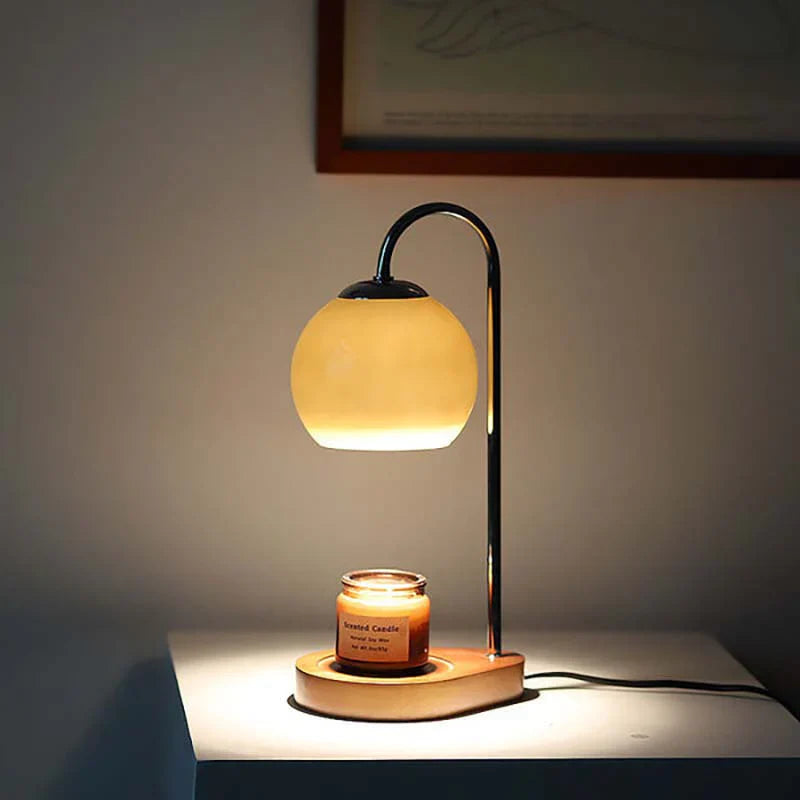 Lampa do podgrzewania świec Aurora z regulowanym światłem, nowoczesny minimalistyczny design | Lersk