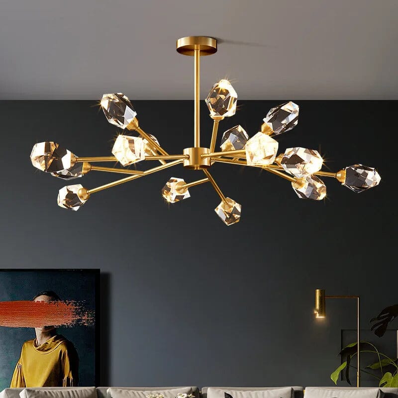 AstraLux Elegantní Moderní K9 Křišťálové Stropní Závěsné Svítidlo | Lersk