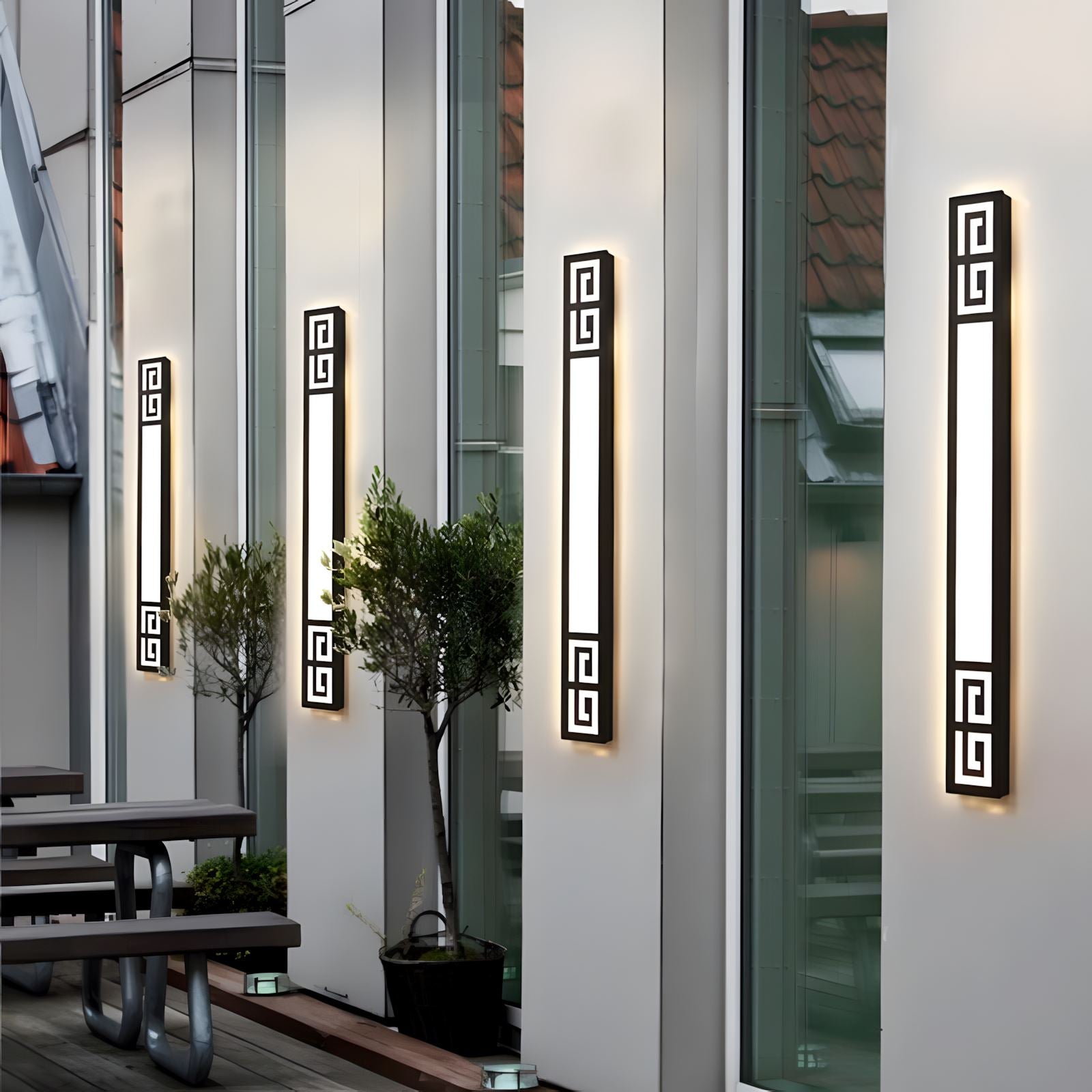 Aurelume Elegant Waterproof Outdoor Wall Sconce With LED Illumination | Lersk