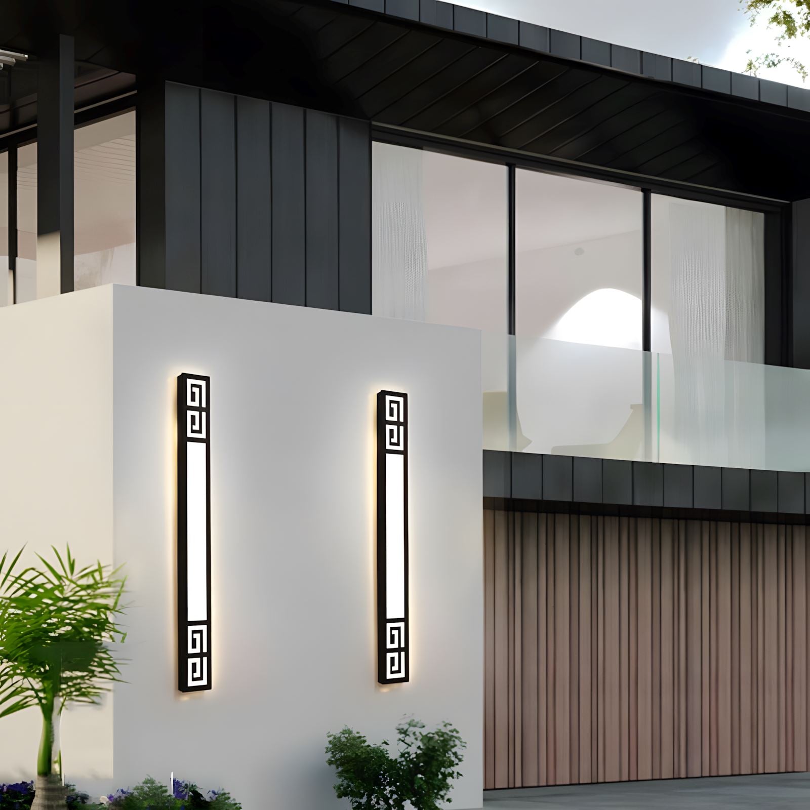 Aurelume Elegant Waterproof Outdoor Wall Sconce With LED Illumination | Lersk