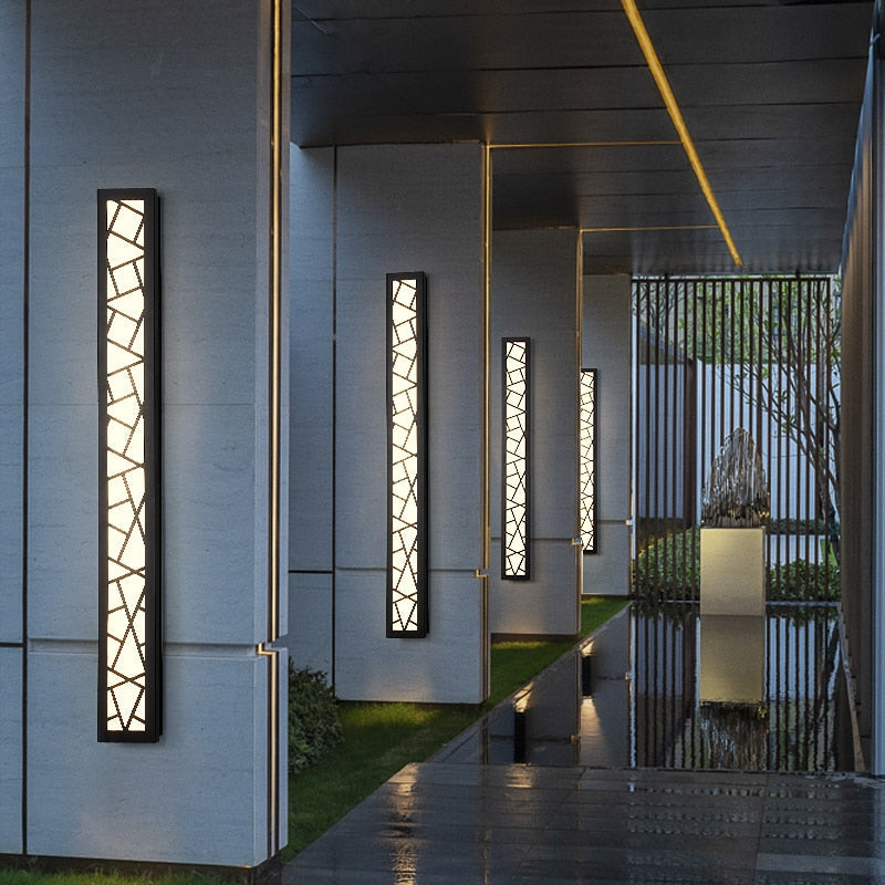 NovaGlow Chic IP65 vodotěsná venkovní nástěnná lampa s LED osvětlením | Lersk