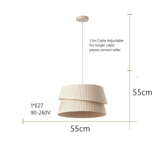 Hana Japandi Fabric Chandelier | Lersk