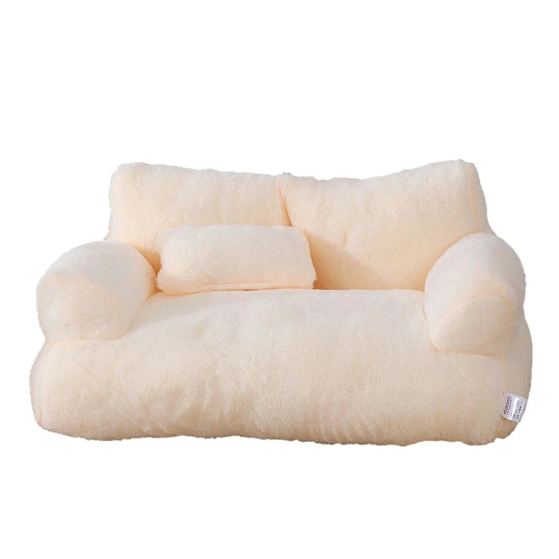 Pet Calming Sofa Bed With Raised Rim For Cats And Dogs Anxiety Relief | Lersk